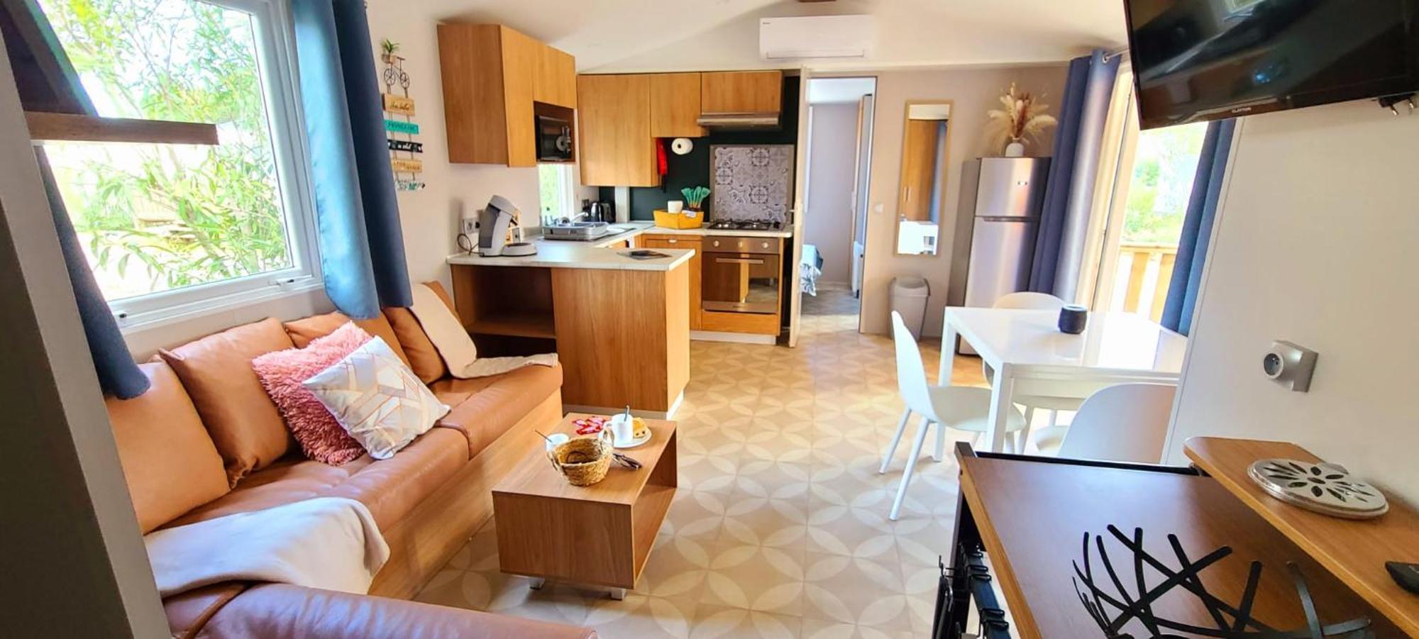 Mobil-Home Le Cocon Fun Pass Non Inclus Canet-en-Roussillon Exterior foto