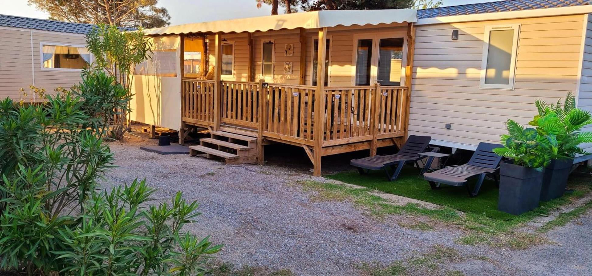 Mobil-Home Le Cocon Fun Pass Non Inclus Canet-en-Roussillon Exterior foto
