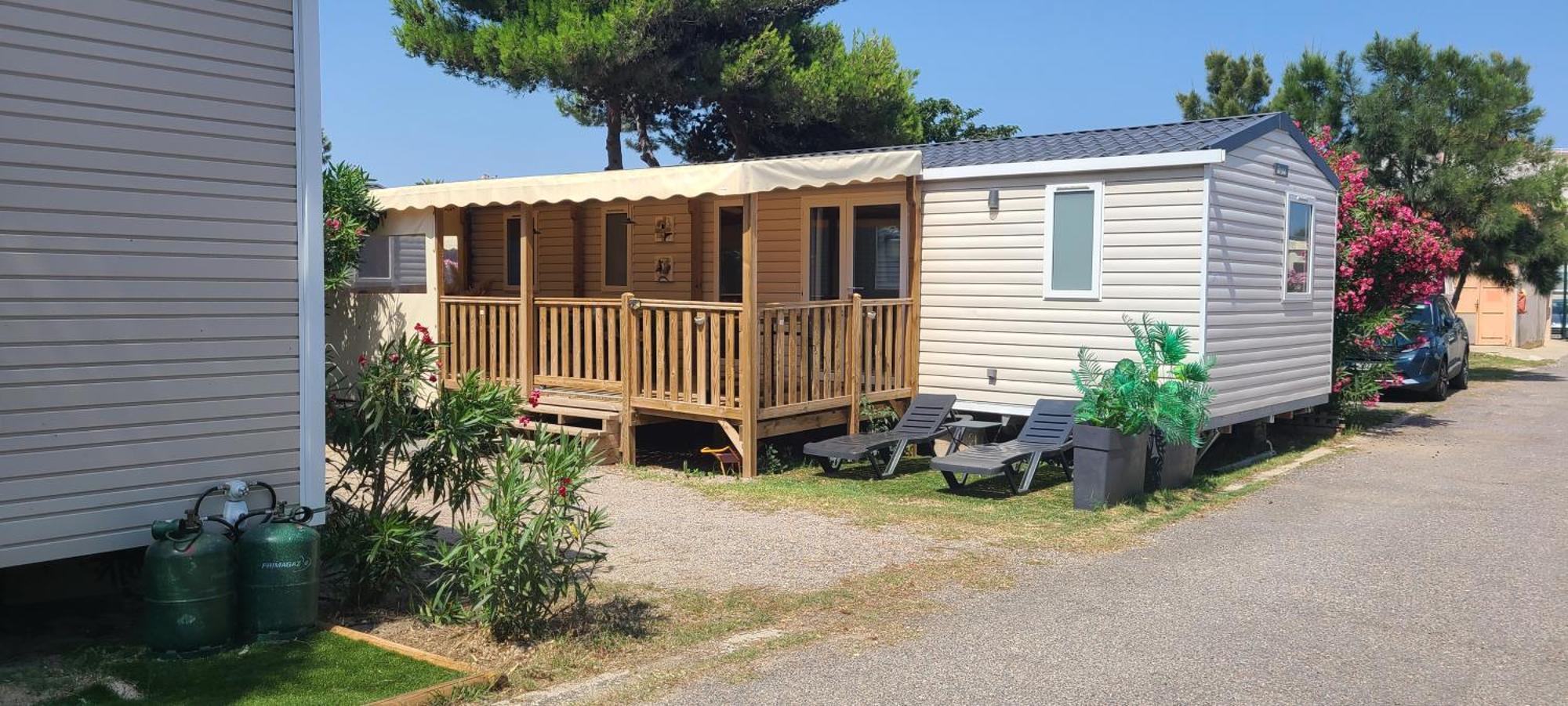 Mobil-Home Le Cocon Fun Pass Non Inclus Canet-en-Roussillon Exterior foto